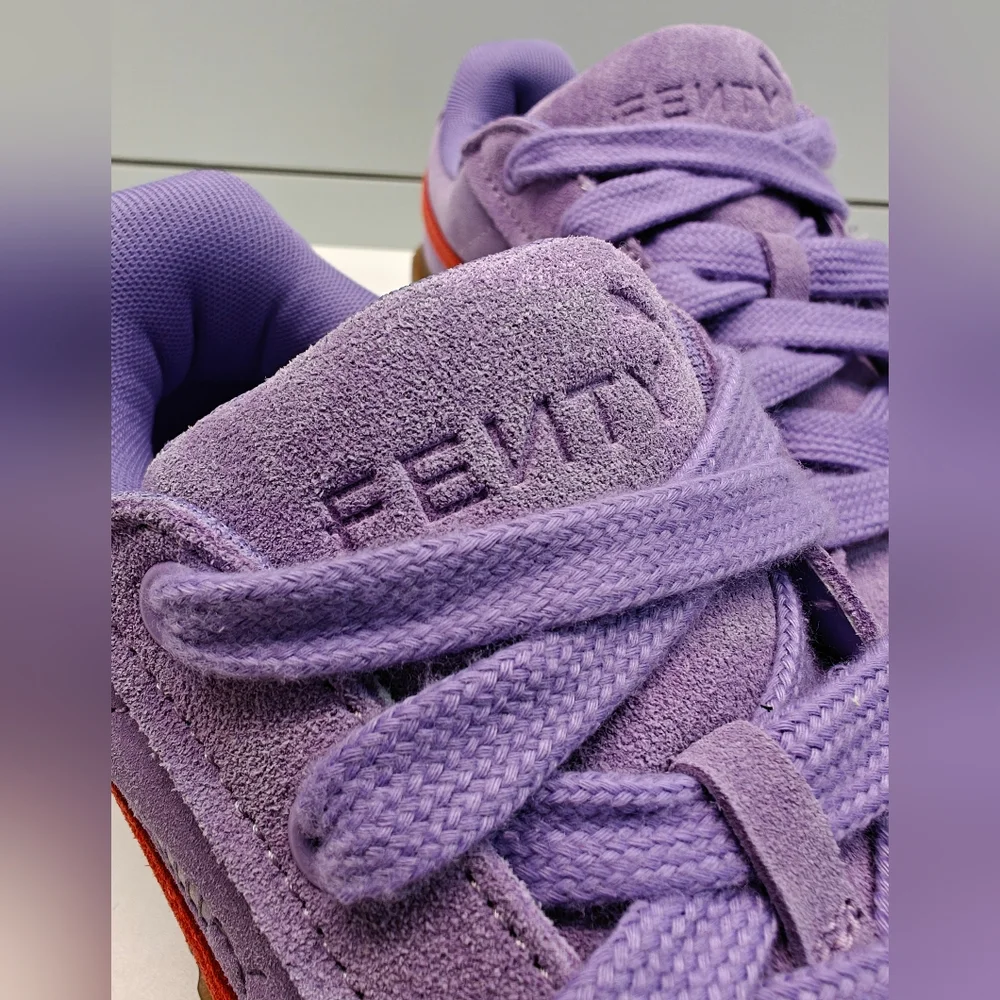 Puma Fenty Creeper Phatty Lavender Red Purple Suede Casual Sneakers Women's 7.5 - Picture 3 of 11